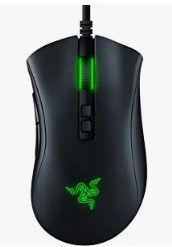 Photo 1 of Razer DeathAdder V2 Gaming Mouse: 20K DPI Optical Sensor - Fastest Gaming Mouse Switch - Chroma RGB Lighting - 8 Programmable Buttons - Rubberized Side Grips - Classic Black