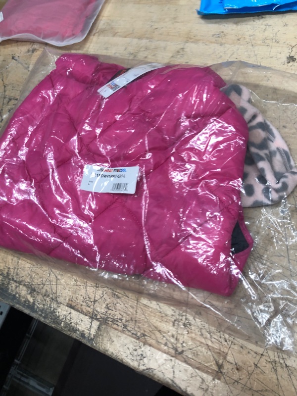 Photo 1 of 32 Degrees 2 Pack Winter Dog Coat | Quilted and Fleece Vest for Cold Weather | Puppy to Extra Large Breed Sizes, Pink Animal/Pink, Large