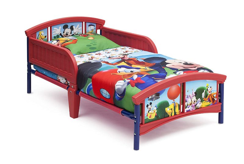 Photo 1 of Delta Children Plastic Toddler Bed, Disney Mickey Mouse