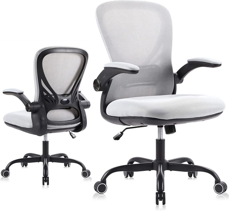 Photo 1 of GTRSJ Office Chair Ergonomic Desk Computer Chair with Lumbar Support Task Chair with Flip up Armrests for Conference Room
