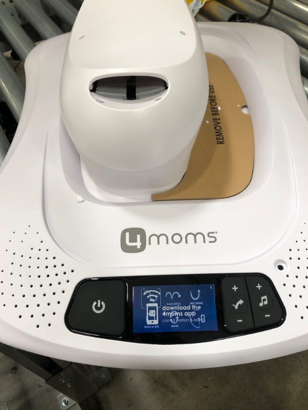 Photo 1 of 4moms® mamaRoo 4 Multi-Motion™ Baby Swing, Bluetooth Baby Rocker with 5 Unique Motions, Cool Mesh Fabric, Dark Grey