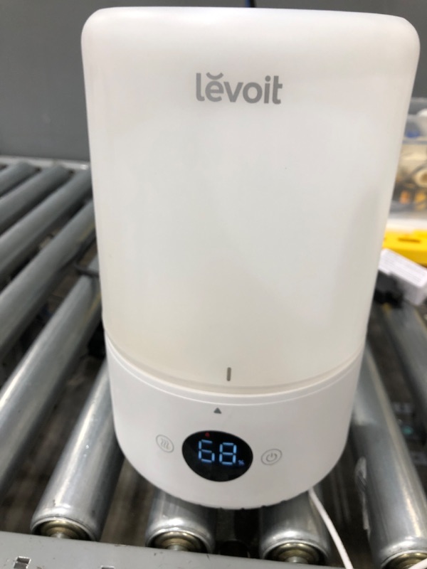 Photo 3 of LEVOIT Ultrasonic Cool Mist Humidifiers, Adjustable 360° Rotation Nozzle, Auto Safety Shut Off, Lasts Up to 25 Hours, Filter Free, Optional LED Display Light, 3L, White