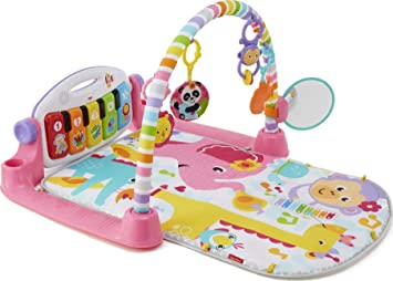 Photo 1 of **STAIN ON MATT***
Fisher-Price Deluxe Kick & Play Piano Gym, Pink
