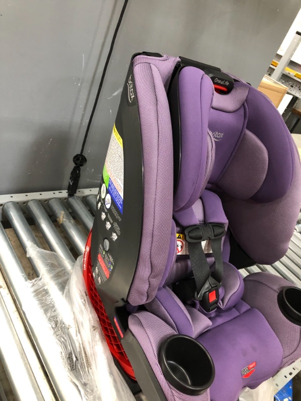 Photo 5 of Britax One4Life ClickTight All-in-One Car Seat – 10 Years of Use – Infant, Convertible, Booster – 5 to 120 Pounds - SafeWash Fabric, Plum
