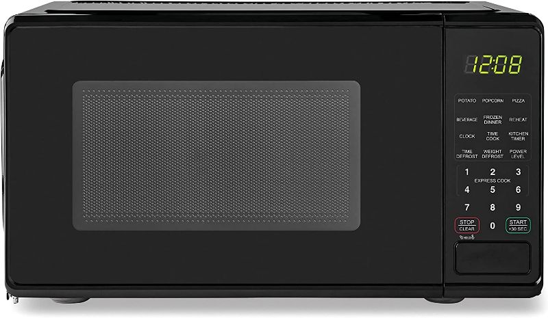 Photo 1 of 0.7 Cu ft Capacity Countertop Microwave Oven, Black
