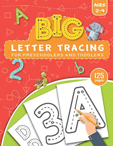 Photo 1 of BIG Letter Tracing for Preschoolers and Toddlers ages 2-4: Homeschool Preschool Learning Activities for 3 year olds (Big ABC Books) Paperback – January 29, 2020
