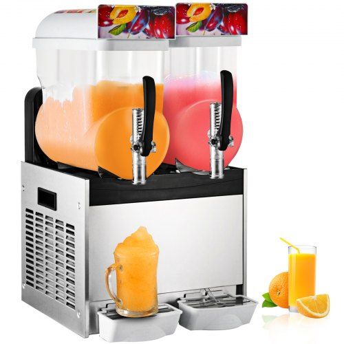 Photo 1 of Commercial 2 Tank Frozen Drink Slush Slushy Making Machine Smoothie Maker
