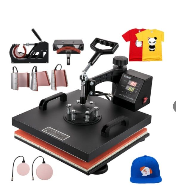 Photo 1 of **NON-FUNCTIONAL; PARTS ONLY**
8 In 1 Heat Press 15" x 15" Digital Transfer Sublimation for DIY T-Shirt Mug Cap
