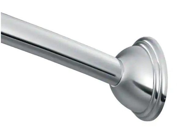 Photo 1 of 
MOEN
54 in. - 72 in. Adjustable Length Curved Shower Rod in Chrome