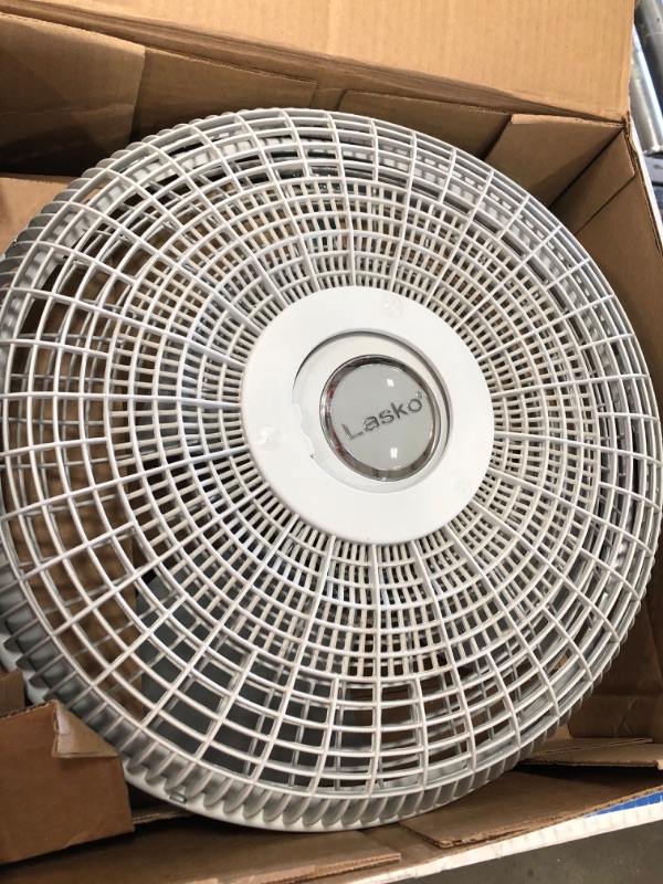 Photo 2 of Lasko Fan Wall Mount Oscillating 7 Hour Timer Remote Control 16 Inch 3 Speed
