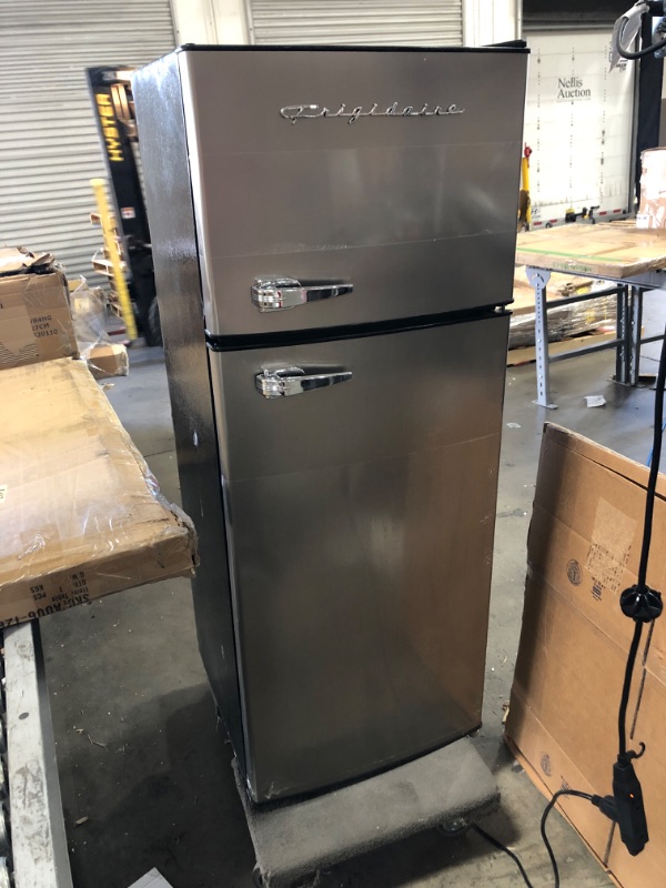 Photo 2 of Frigidaire EFR751, 2 Door Apartment Size Refrigerator with Freezer, 7.2 cu ft, Platinum Series, Stainless Steel, 7.5
