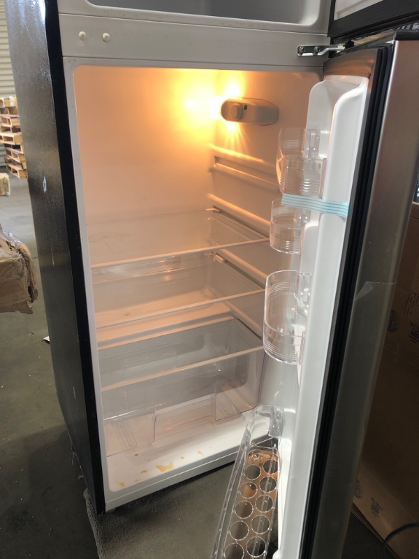 Photo 3 of ***PARTS ONLY*** Frigidaire EFR751, 2 Door Apartment Size Refrigerator with Freezer, 7.2 cu ft, Platinum Series, Stainless Steel, 7.5

