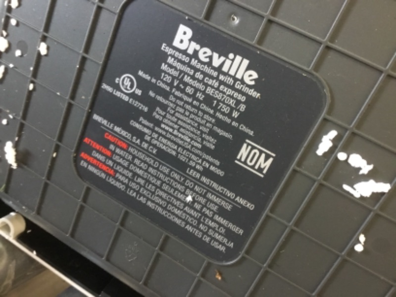 Photo 5 of Breville BES870XL Barista Express Espresso Machine, Brushed Stainless Steel
