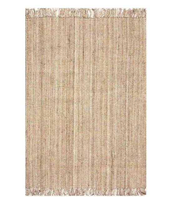 Photo 1 of 
nuLOOM
Natura Chunky Loop Jute Tan 12 ft. x 15 ft. Area Rug