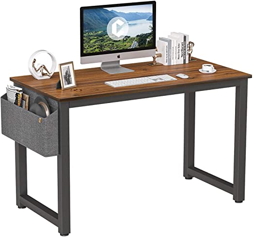 Photo 1 of Cubiker Computer Desk 40" Sturdy Office Desk Modern Simple Style Table for Home Office, Notebook Writing Desk with Extra Strong Legs, Espresso

