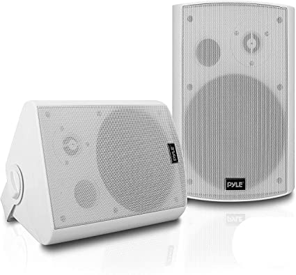 Photo 1 of ***PARTS ONLY*** Outdoor Wall-Mount Patio Stereo Speaker - Waterproof Bluetooth Wireless & No Amplifier Needed - Portable Electric Theater Sound Surround System for Home Party Cabinet Enclosure- Pyle PDWR61BTWT White
