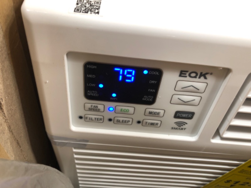 Photo 2 of TESTED POWERS ON*
Emerson Quiet Kool EARC15RSE1 SMART 15,000 BTU 115V Window Air Conditioner with Remote, Wi-Fi, and Voice Control, White
