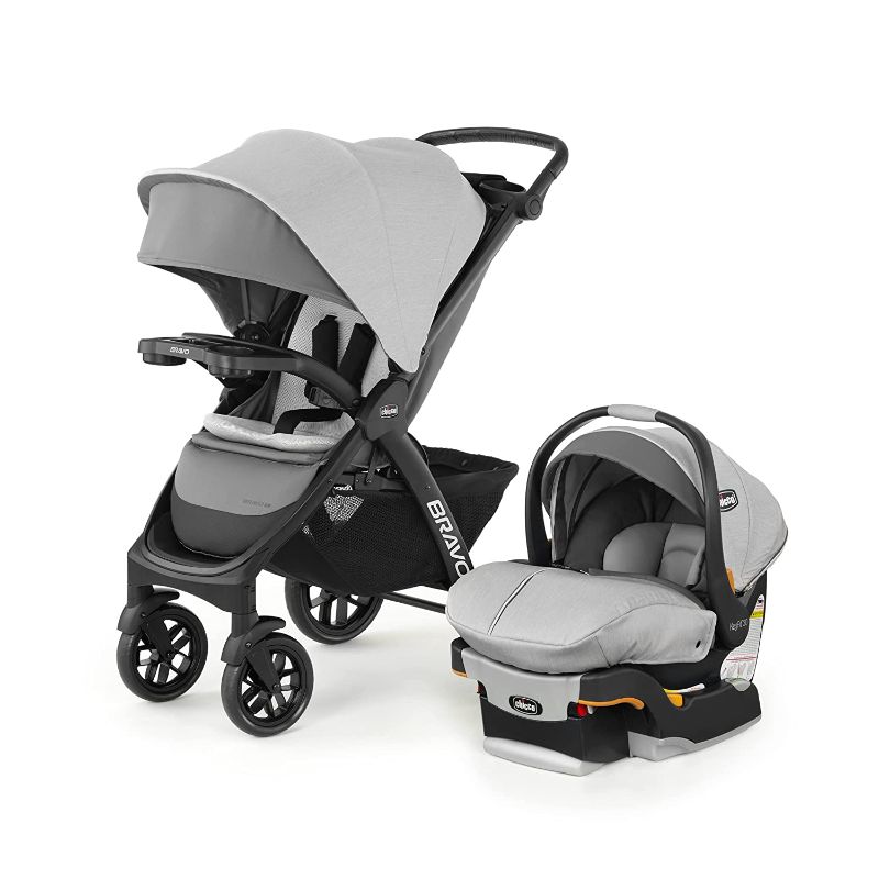 Photo 1 of MINOR DAMAGE**
Chicco Bravo LE Trio Travel System - Driftwood | Grey
