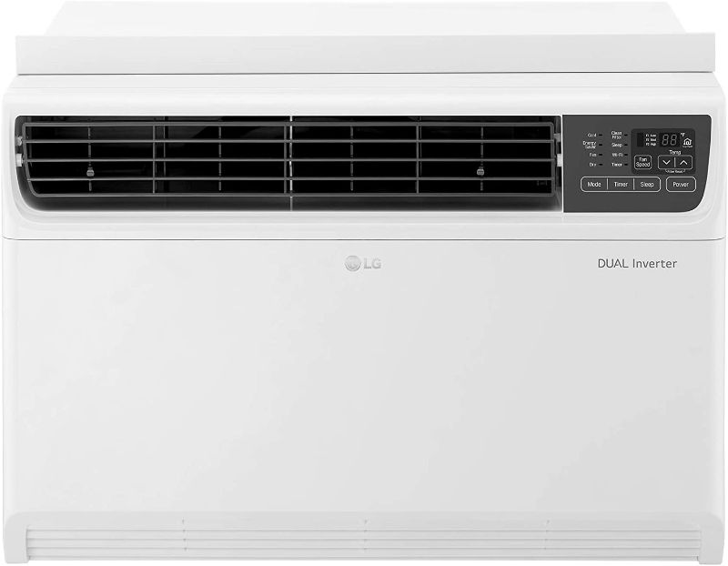 Photo 1 of LG 22,000 BTU 230V Dual Inverter Window Air Conditioner with Wi-Fi Control, 22000, White
