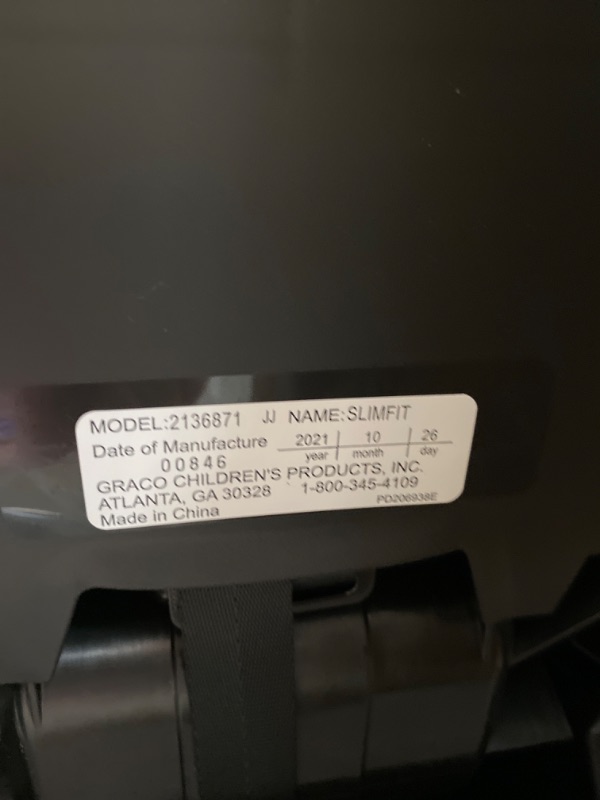 Photo 4 of Graco Slimfit 3-in-1 Car Seat, Redmond Grey
