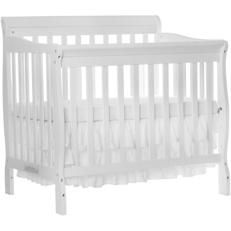 Photo 1 of Dream On Me Aden 4 in 1 Convertible Mini Crib, White