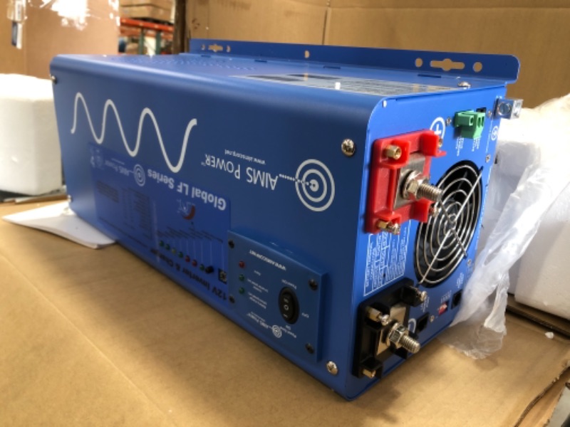 Photo 6 of AIMS PICOGLF40W12V240VS 4000 W / 12000 W Peak Pure Sine Inverter Charger 12VDC 240VAC Input to 120/240 VAC Backup Power 23.5 x 8.5 x 7 inches

