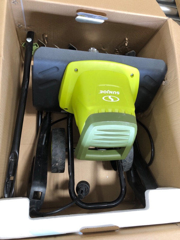 Photo 2 of **PARTS ONLY** Sun Joe TJ603E 16-Inch 12-Amp Electric Tiller and Cultivator , Green 19.3 x 18 x 17 inches

