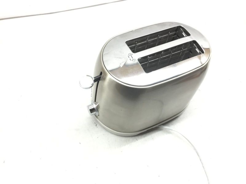 Photo 1 of AmazonBasics 2-Slot Toaster, Brushed Silver
