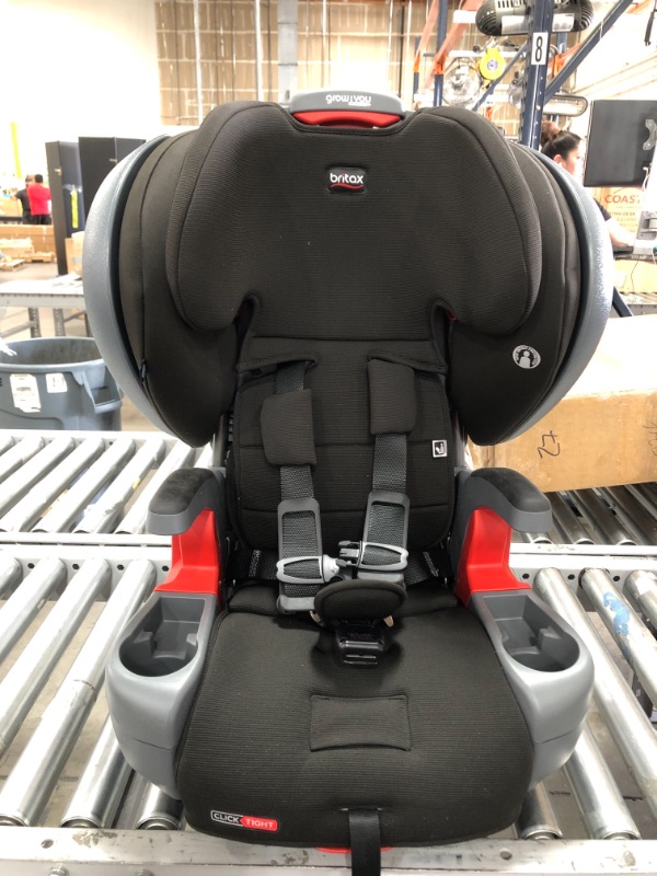 Photo 3 of Britax Grow with You ClickTight Plus Harness-2-Booster Car Seat, Jet Safewash Fabric
?21 x 23 x 25 inches
