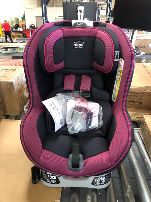 Photo 2 of Chicco NextFit Zip Convertible Car Seat | Rear-Facing Seat for Infants 12-40 lbs. | Forward-Facing Toddler Car Seat 25-65 lbs. | Baby Travel Gear | Vivaci/Pink ?21 x 19 x 29.2 inches

