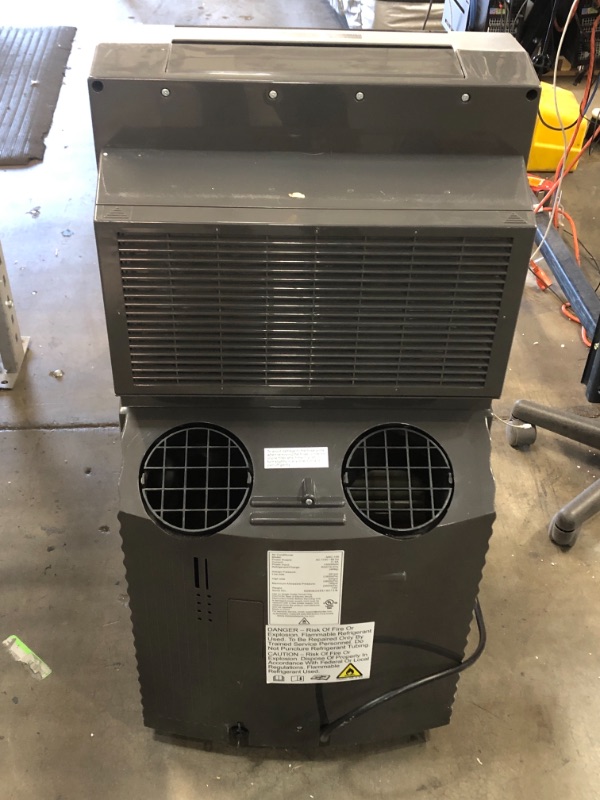 Photo 3 of Whynter ARC-14S 14,000 BTU Dual Hose Portable Air Conditioner, Dehumidifier, Fan with Activated Carbon Filter in Platinum and Black plus Storage bag for Rooms up to 500 sq ft
16 x 19 x 35.5 inches
