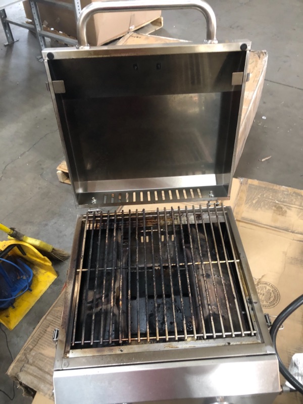 Photo 9 of 2-Burner Portable Propane GAS Table Top Grill in Stainless Steel