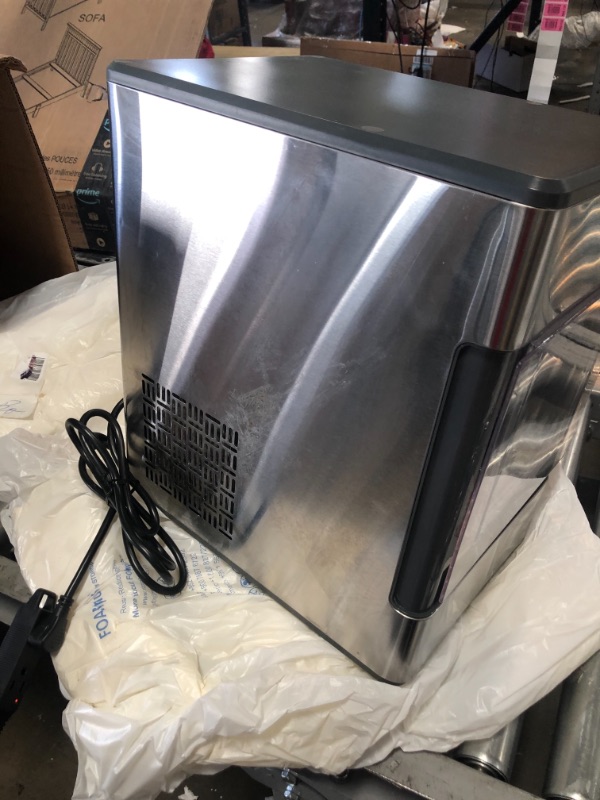 Photo 3 of NOT COMPLETE GE Profile Opal | Countertop Nugget Ice Maker | Portable Ice Machine Complete with Bluetooth Connectivity | Smart Home Kitchen Essentials | Stainless Steel Finish | Up to 24 lbs. of Ice Per Day
