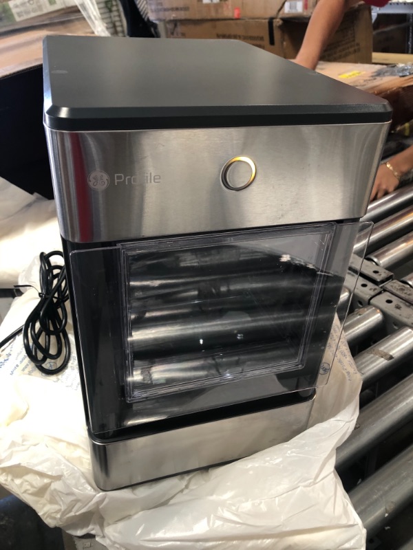 Photo 4 of NOT COMPLETE GE Profile Opal | Countertop Nugget Ice Maker | Portable Ice Machine Complete with Bluetooth Connectivity | Smart Home Kitchen Essentials | Stainless Steel Finish | Up to 24 lbs. of Ice Per Day
