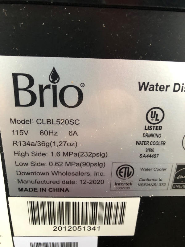 Photo 2 of Brio 500 Series Self-Cleaning Bottom Load Water Cooler
