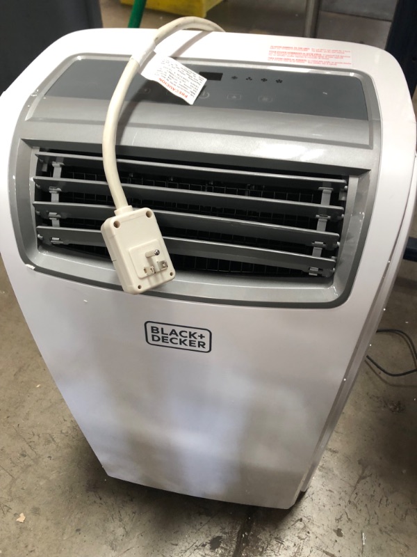 Photo 1 of BLACK+DECKER 8,000 BTU DOE (14,000 BTU ASHRAE) Portable Air Conditioner with Remote Control, White