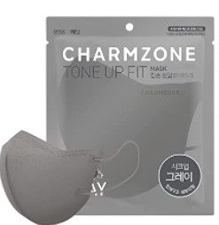 Photo 1 of CHARMZONE Tone Up Fit Premium Protective Fashion Mask 25EA, Beige/Grey/Navy/Coral, S/M/L, Individually Packed Made in Korea
