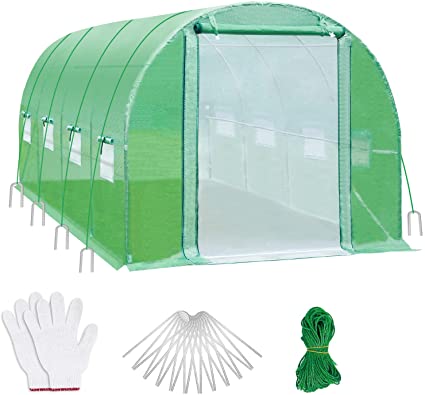 Photo 1 of (FOUND LOOSE HARDWARE IN PACKAGE)
Ohuhu 20'x10'x6.6' Upgraded Large Walk-in Greenhouse 