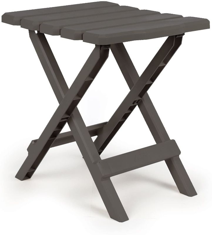 Photo 1 of (COSMETIC DAMAGES)
Camco 51881 Adirondack Portable Outdoor Folding Side Table, Perfect for The Beach, Camping, Picnics, Cookouts & More, Weatherproof & Rust Resistant - Charcoal
