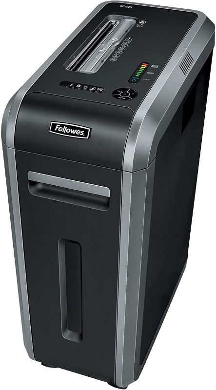 Photo 1 of **MINOR DAMAGE** Fellowes Powershred® 125Ci 100% Jam Proof Cross-Cut Shredder
