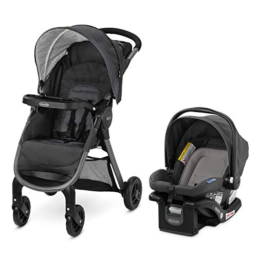 Photo 1 of Graco FastAction SE Travel System | Includes Quick Folding Stroller and SnugRide 35 Lite Infant Car Seat, Redmond, Amazon Exclusive
