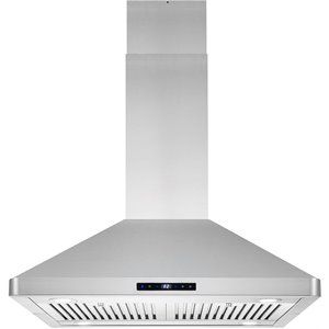 Photo 1 of **DAMAGED** Cosmo 30" 380 CFM Ducted Island Range Hood Kitchen Hood in Stainless Steel
