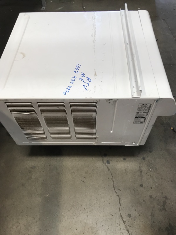 Photo 3 of **MINOR DAMAGE*MISSING PARTS* LG Electronics
14,000 BTU 115-V Dual Inverter Smart Window Air Conditioner LW1517IVSM with WiFi and Remote in White