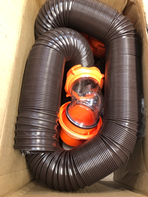 Photo 2 of **DAMAGED** Camco 39742 RhinoFLEX 20' RV Sewer Hose Kit with Swivel Fitting
