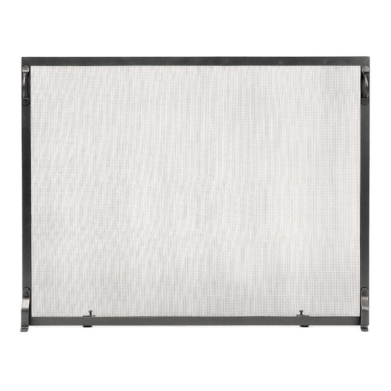 Photo 1 of  Minuteman International Colonial Flat Fireplace Screen, 38 Inch Long, Graphite Finish
