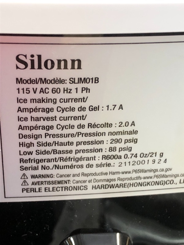 Photo 3 of Silonn Ice Makers Countertop 9 Bullet Ice Cubes Ready in 6 Minutes, 26lbs in 24Hrs 