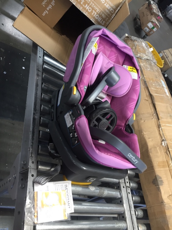 Photo 2 of Century Stroll on 3-Wheel 2-in-1 Lightweight Travel System in Berry Purple
