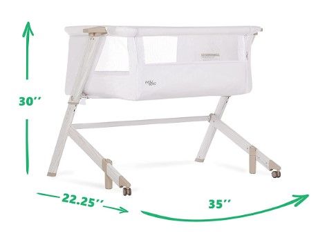 Photo 1 of Evolur Stellar Bassinet and Bedside Sleeper, White
