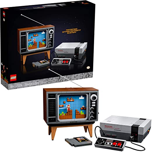 Photo 1 of LEGO Nintendo Entertainment System 71374 Building Kit; Creative Set for Adults; Build Your Own NES and TV, New 2021 (2,646 Pieces)
