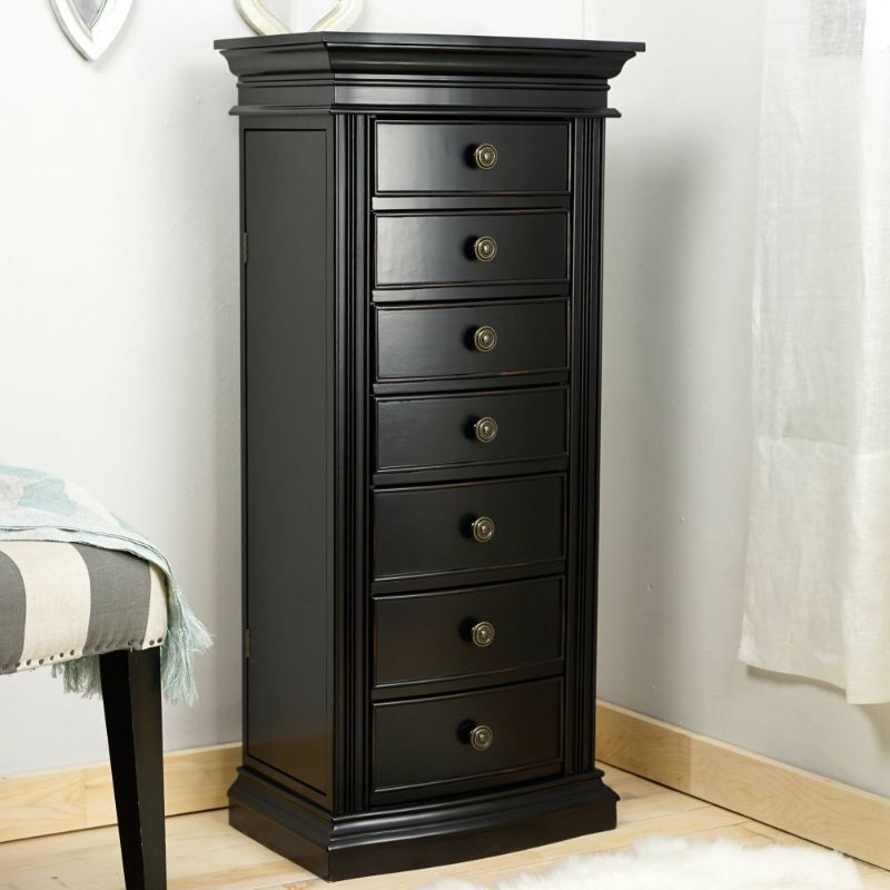 Photo 1 of Hives & Honey Landry Black Jewelry Armoire
